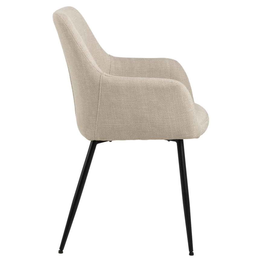 Spisebordsstol med armlæn TANYA 1 stk. beige