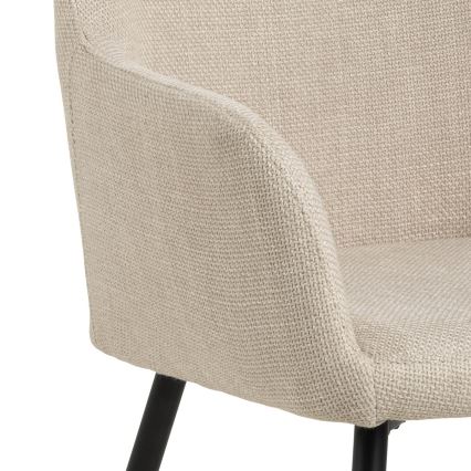 Spisebordsstol med armlæn TANYA 1 stk. beige
