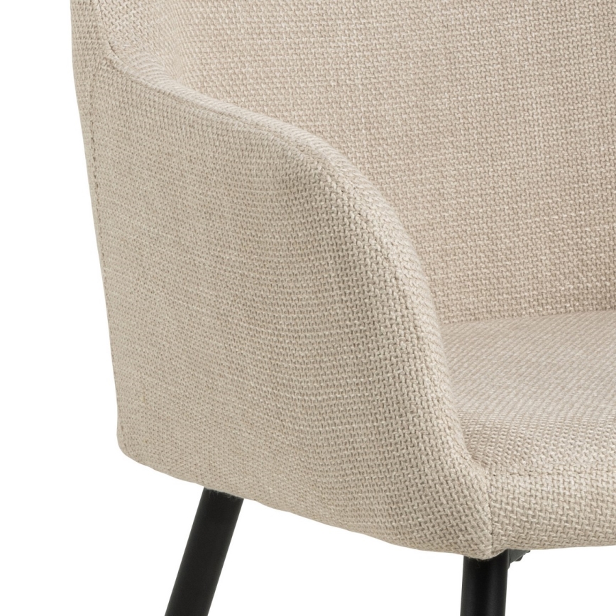 Spisebordsstol med armlæn TANYA 1 stk. beige