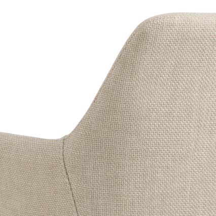 Spisebordsstol med armlæn TANYA 1 stk. beige