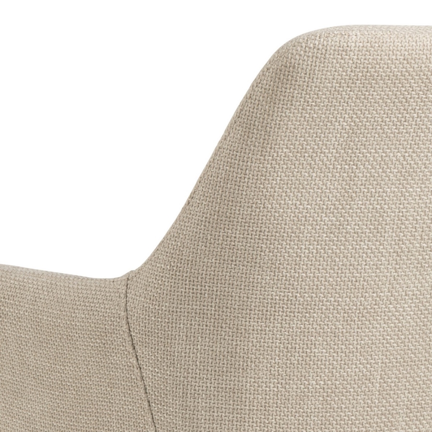 Spisebordsstol med armlæn TANYA 1 stk. beige