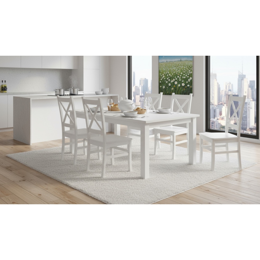 Spisebordsstol NATE hvid