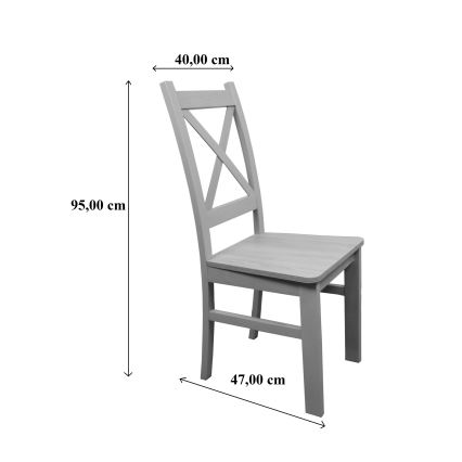 Spisebordsstol NATE i sonoma eg/sort