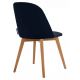 Spisebordsstol RIFO 86x48 cm mørkeblå/bøg