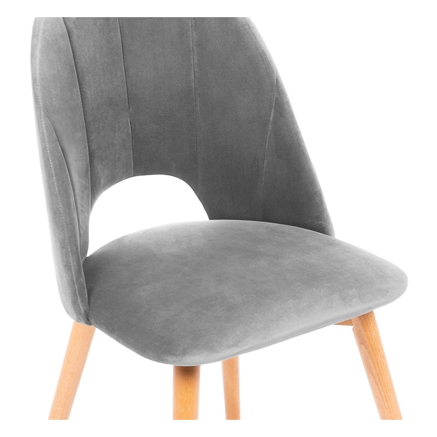 Spisebordsstol TINO 86x48 cm grå/bøg