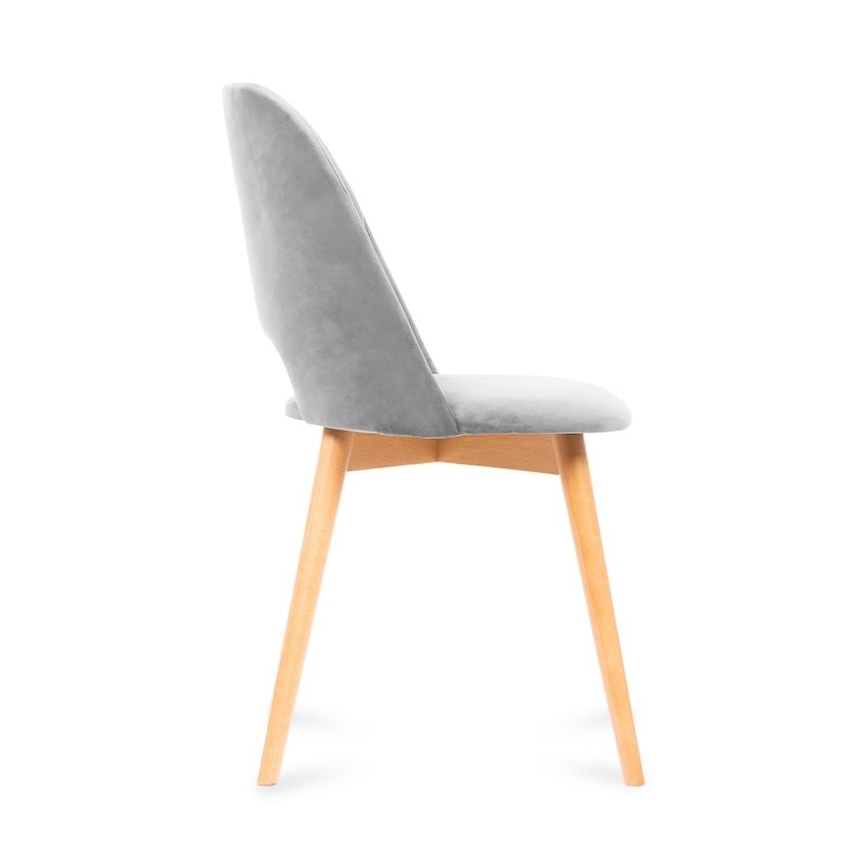 Spisebordsstol TINO 86x48 cm grå/lyse eg