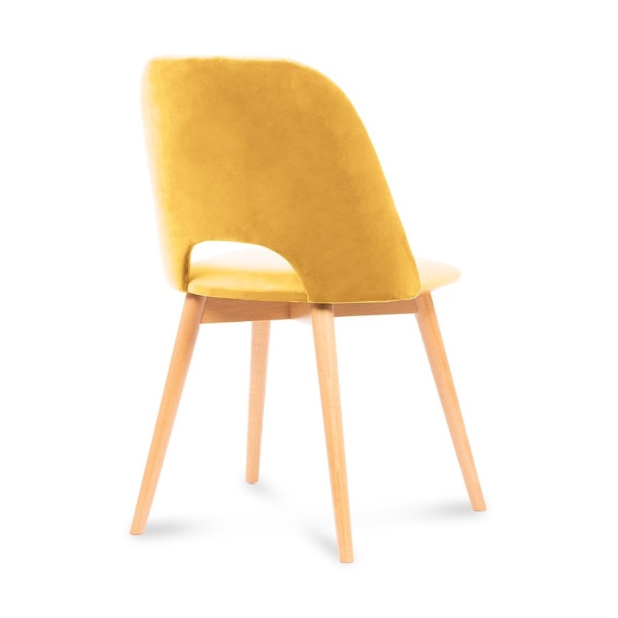 Spisebordsstol TINO 86x48 cm gul/bøg