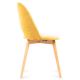Spisebordsstol TINO 86x48 cm gul/bøg