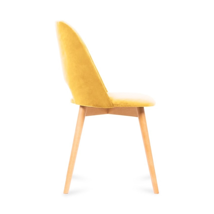 Spisebordsstol TINO 86x48 cm gul/bøg