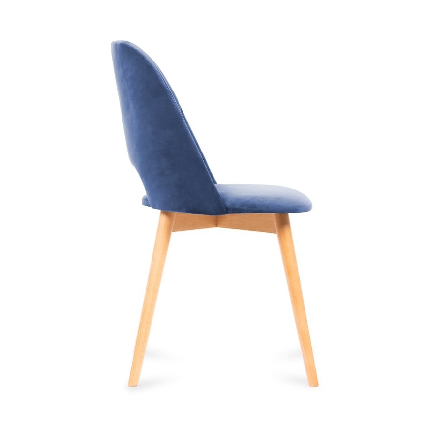 Spisebordsstol TINO 86x48 cm mørkeblå/bøg