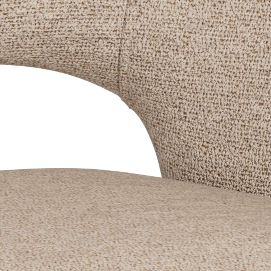 TORI spisestol med armlæn, beige
