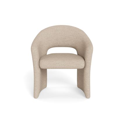 TORI spisestol med armlæn, beige