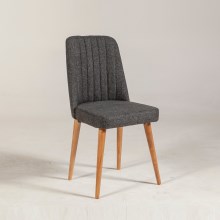 Spisebordsstol VINA 85x46 cm antracitgrå/beige