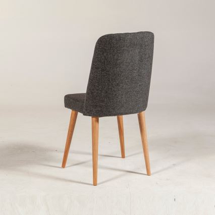 Spisebordsstol VINA 85x46 cm antracitgrå/beige