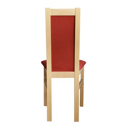 Spisebordsstol ZOE bøg/rød