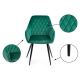 Spisebordsstole 2 stk. SAMETTI grøn