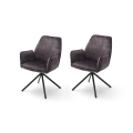 Spisebordsstole NEXORO, 2 stk., antracit