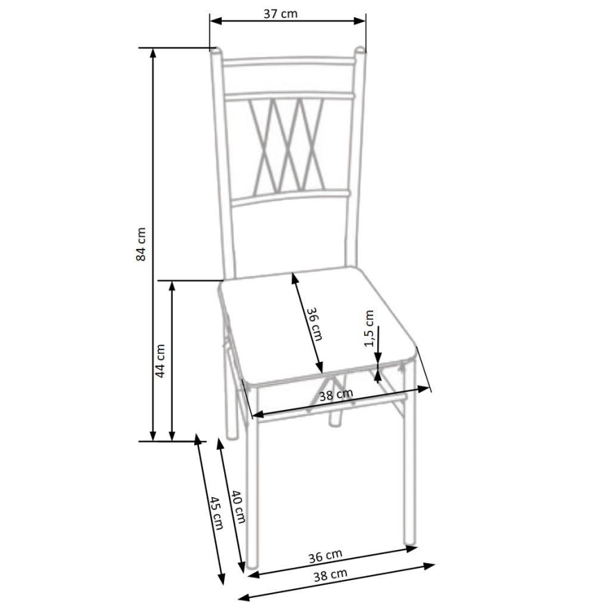 Spisegruppe FAUST metal/sonoma-eg