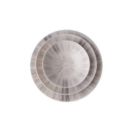 Spisestel 24 dele, grå/porcelæn