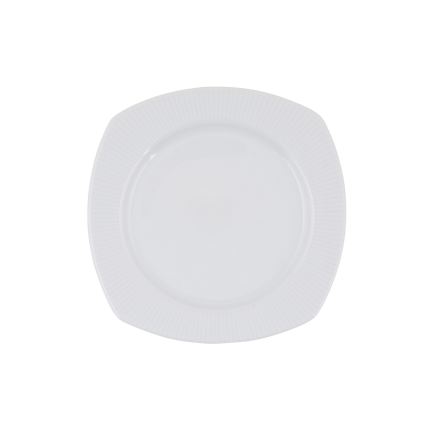 Spisestel 24 dele, hvidt porcelæn