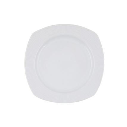 Spisestel 24 dele, hvidt porcelæn