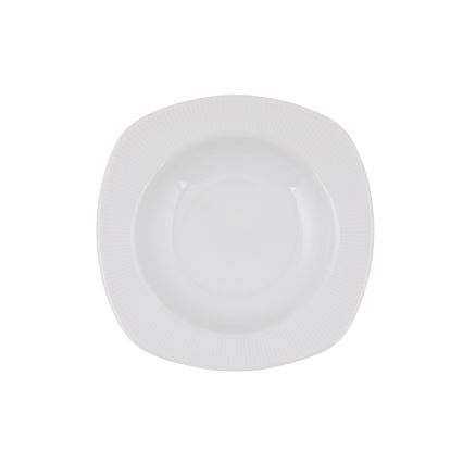 Spisestel 24 dele, hvidt porcelæn