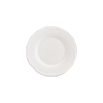 Spisestel 53 dele hvid/sølv/porcelæn