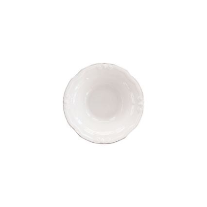 Spisestel 53 dele hvid/sølv/porcelæn