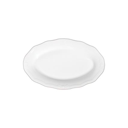 Spisestel 53 dele hvid/sølv/porcelæn