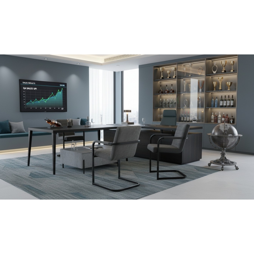 Spisestol BART, grå