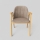 Spisestol GARDA, eg/beige