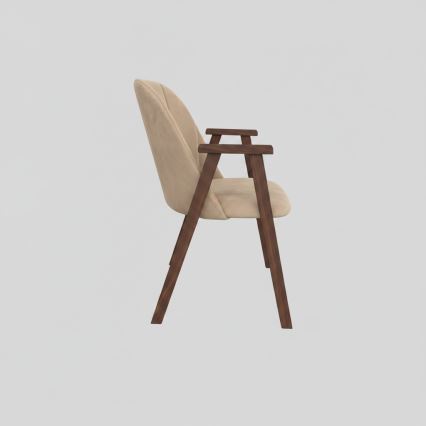 Spisestol GARDA valnød/beige
