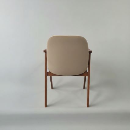 Spisestol GARDA valnød/beige