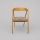 Spisestol LUSO eg/brun