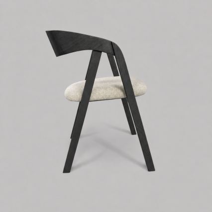 Spisestol LUSO sort/beige