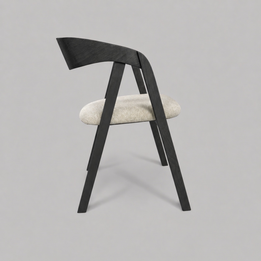 Spisestol LUSO sort/beige