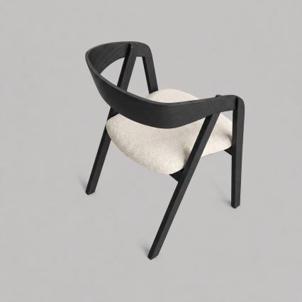 Spisestol LUSO sort/beige