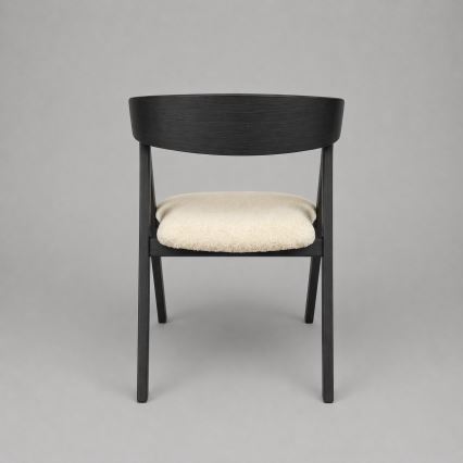 Spisestol LUSO sort/beige