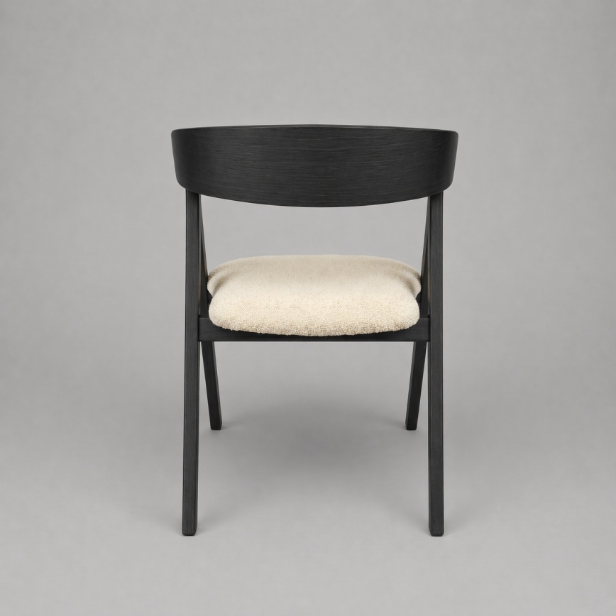 Spisestol LUSO sort/beige