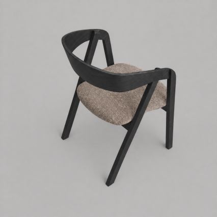 Spisestol LUSO sort/brun