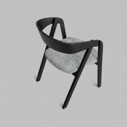 Spisestol LUSO sort/grå