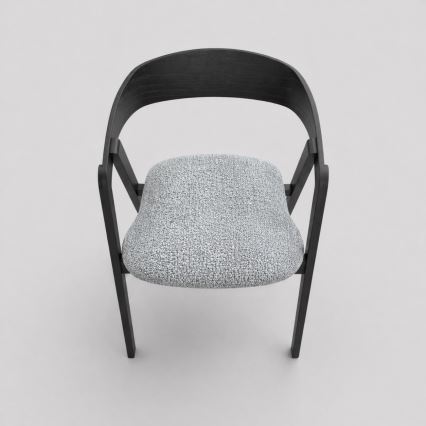Spisestol LUSO sort/grå