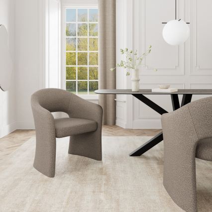 Spisestol med armlæn TORI i taupe