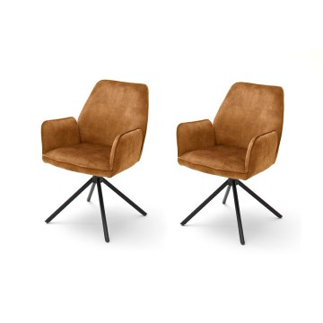 Spisestole NEXORO, 2 stk., orange