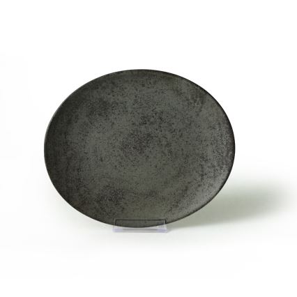 Spisesæt 18 dele antracit/grøn/stentøj