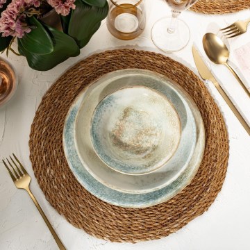 Spisesæt 18 dele, flerfarvet porcelæn