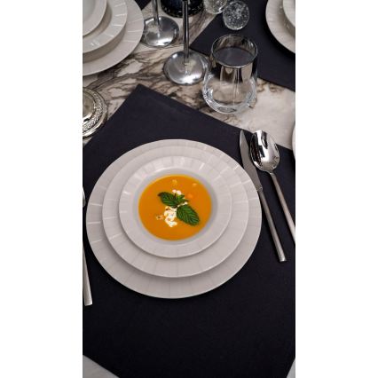 Spisesæt 18 dele hvid/porcelæn