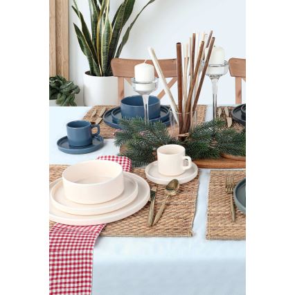 Spisesæt 20 dele flerfarvet/stentøj