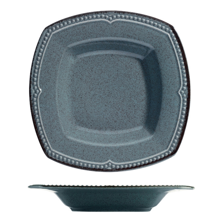 Spisesæt 24 dele blå/porcelæn