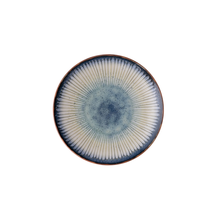 Spisesæt 24 dele blå/porcelæn